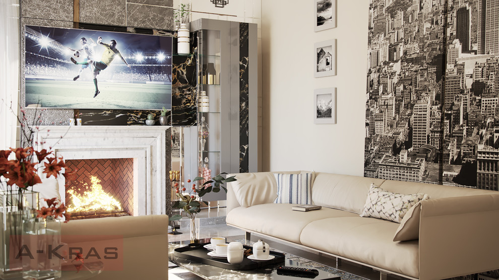 Израиль каминная комната визуализация