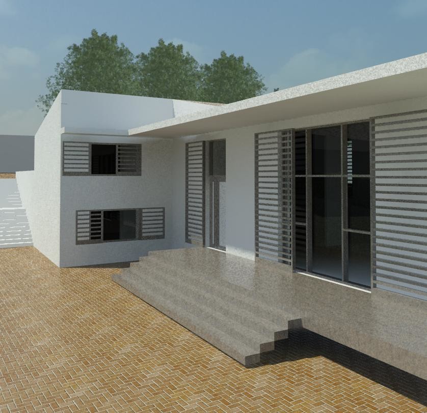 дом на рельефе