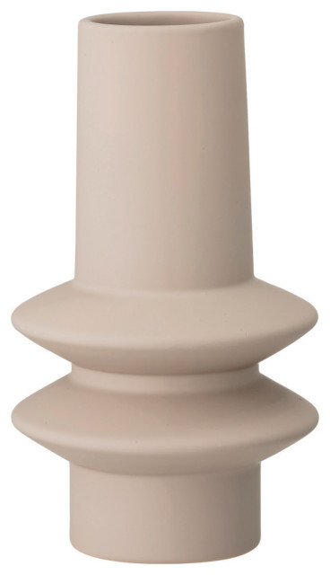 Ivory Latex Glaze Stoneware Vase