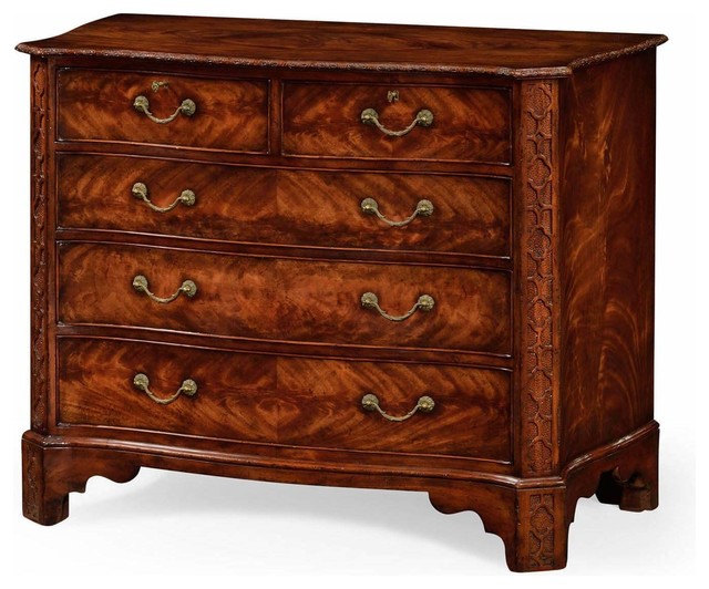 Chippendale Style Serpentine Dresser Traditional Dressers By