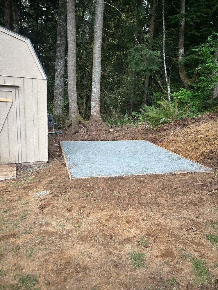 Gravel Shed Pad Installation & Site Grading