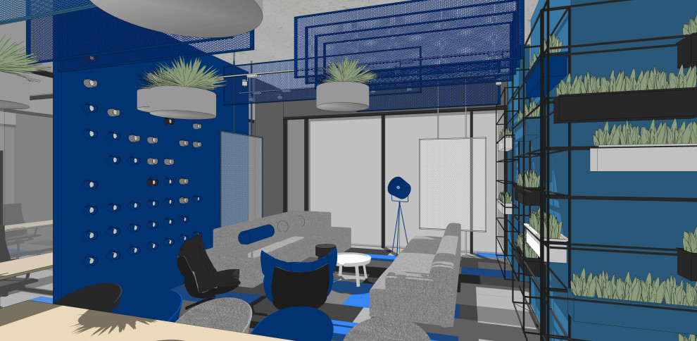 коворкинг в синем