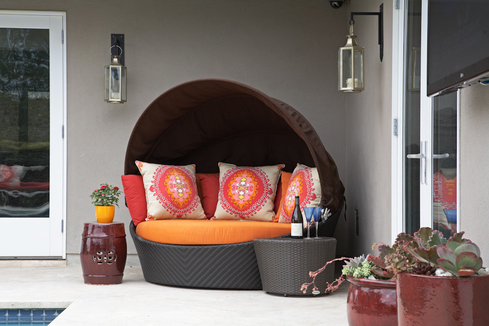 Inspiration for an eclectic patio in Los Angeles.