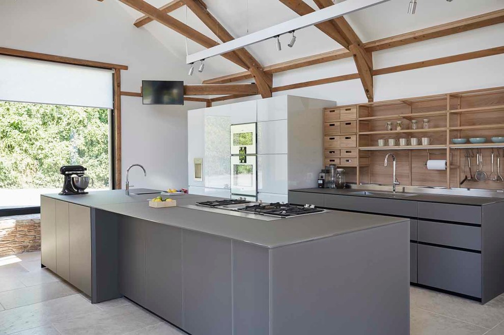 Photo of a contemporary kitchen in Devon.