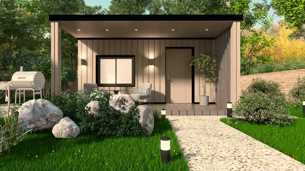 Экстерьер каркасного дома