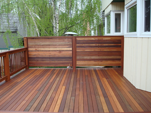 Exotic Decking, Privacy Screen, and Railing  Contemporary  Deck  Calgary  by Kayu Canada Inc.