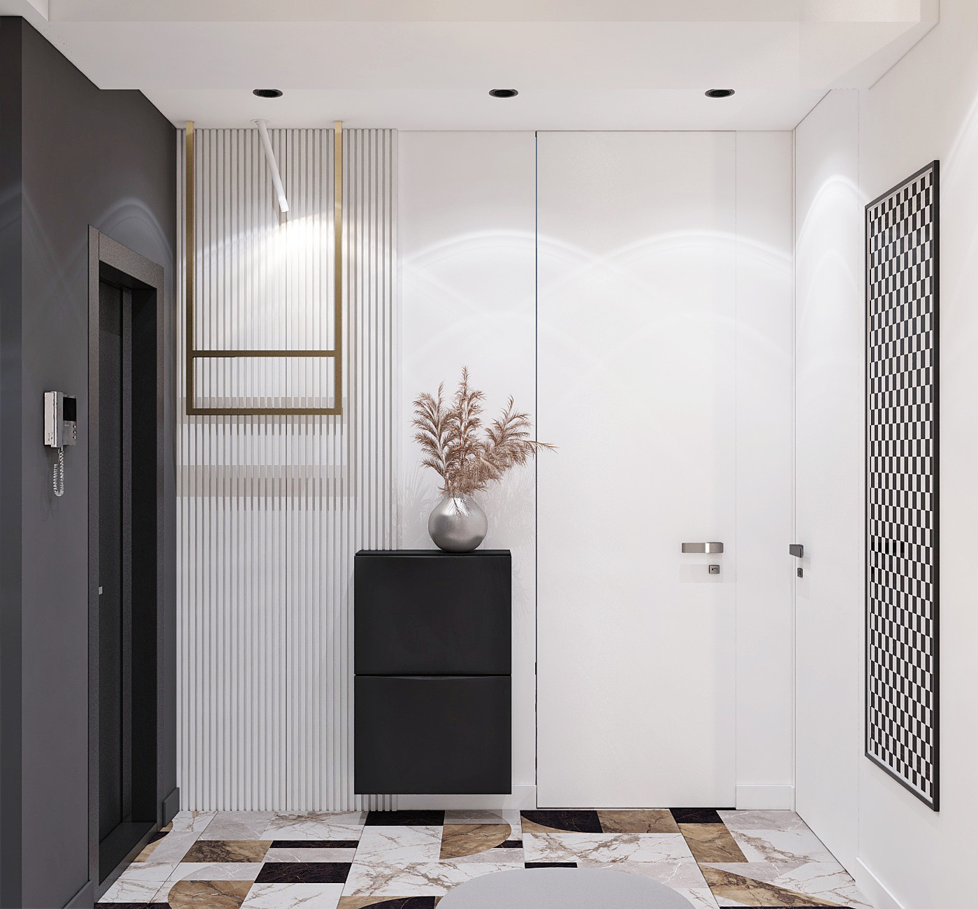 Прихожая в апартаментах на Красных Воротах, Москва