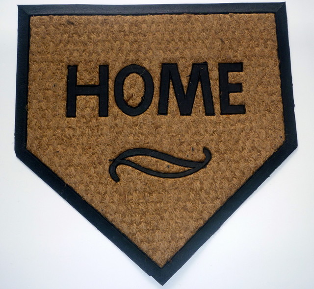 Home Plate Flat Weave Doormat