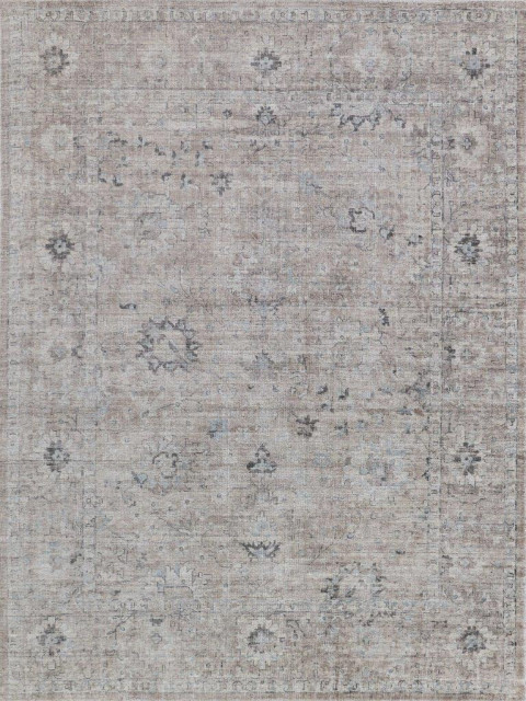 Cambridge Hand Loomed Wool and Bamboo Silk Silver/Brown Area Rug, 12'x15'