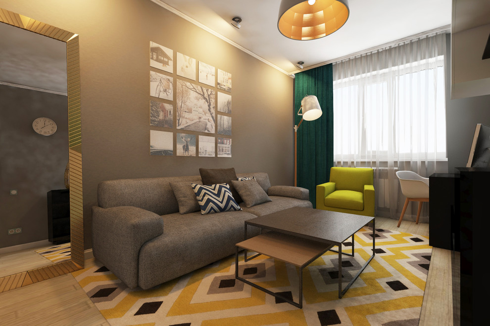 Однокомнатная квартира в скандинавском стиле