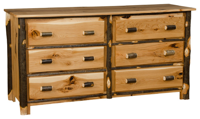Rustic Hickory Dresser Rustic Dressers By Furniture Barn Usa