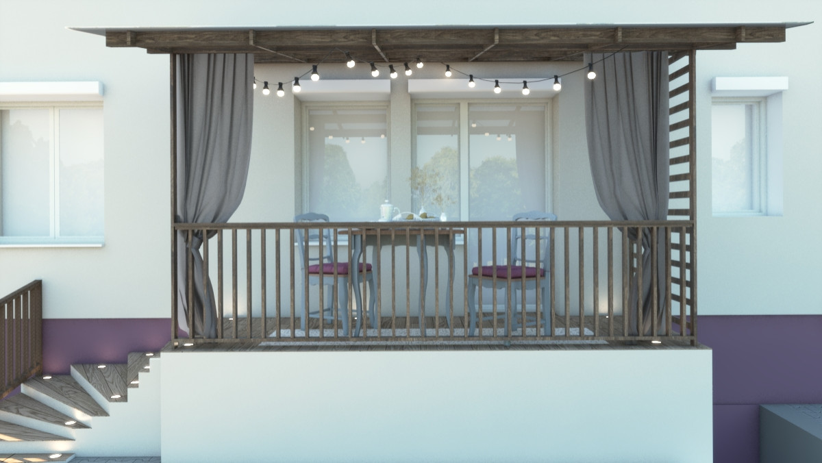 Дизайн маленькой терассы у дома