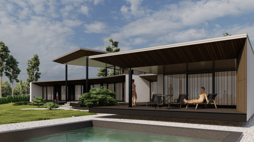 Роскошная дача на реке Мёша