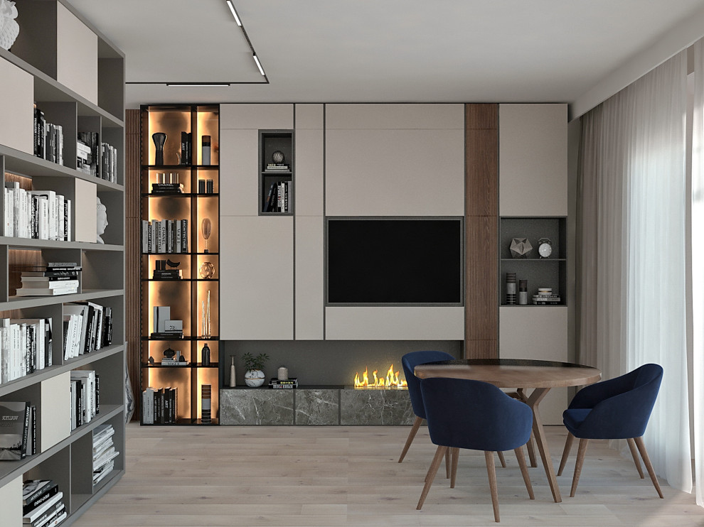 Гостиная. Два варианта цветового решения.