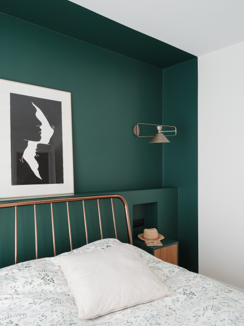 Maison joyeuse &agrave; Colombes skandinavisch-schlafzimmer
