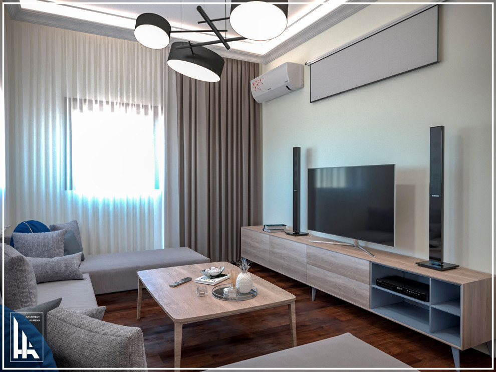 Минималистская четырехкомнатная квартира