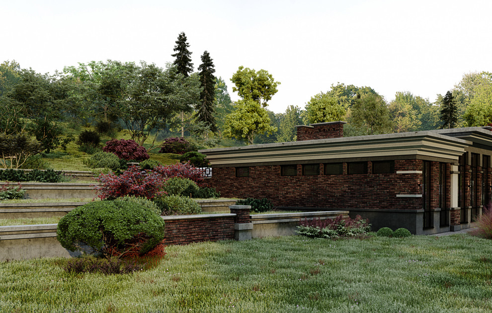 Проект гостевого дома в стиле органической архитектуры