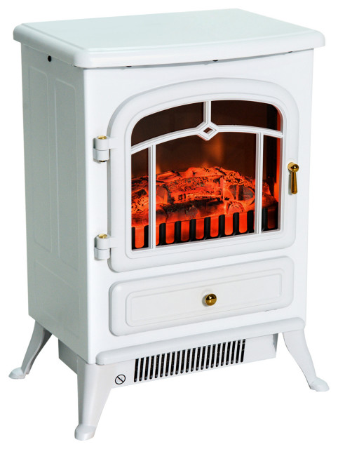 Homcom 16 1500w Free Standing Electric Wood Stove Fireplace