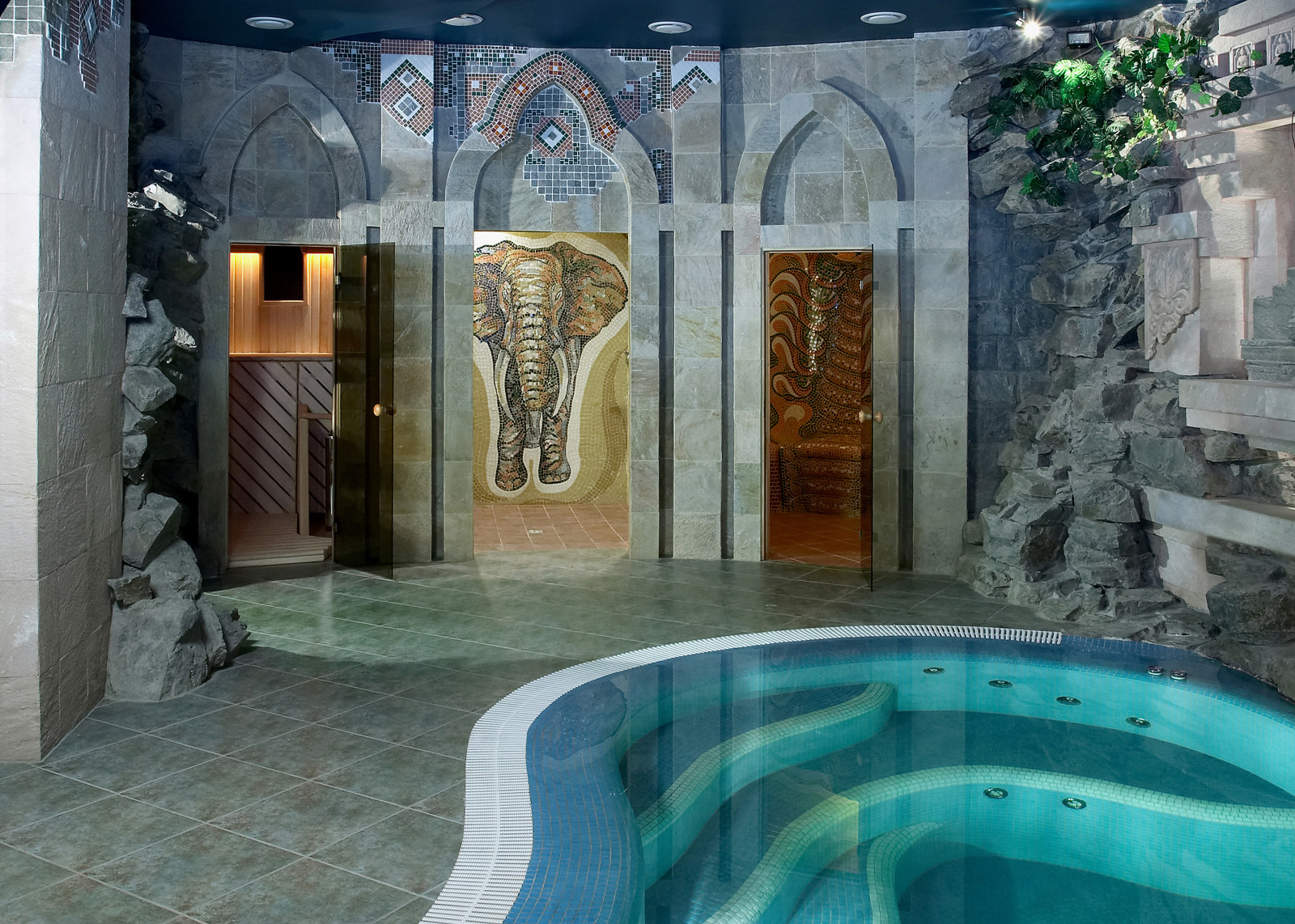 Сауна в индийском стиле