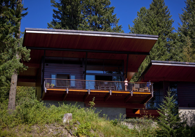 Coeur D Alene Residence On Lake Coeur D Alene Modern Exterior