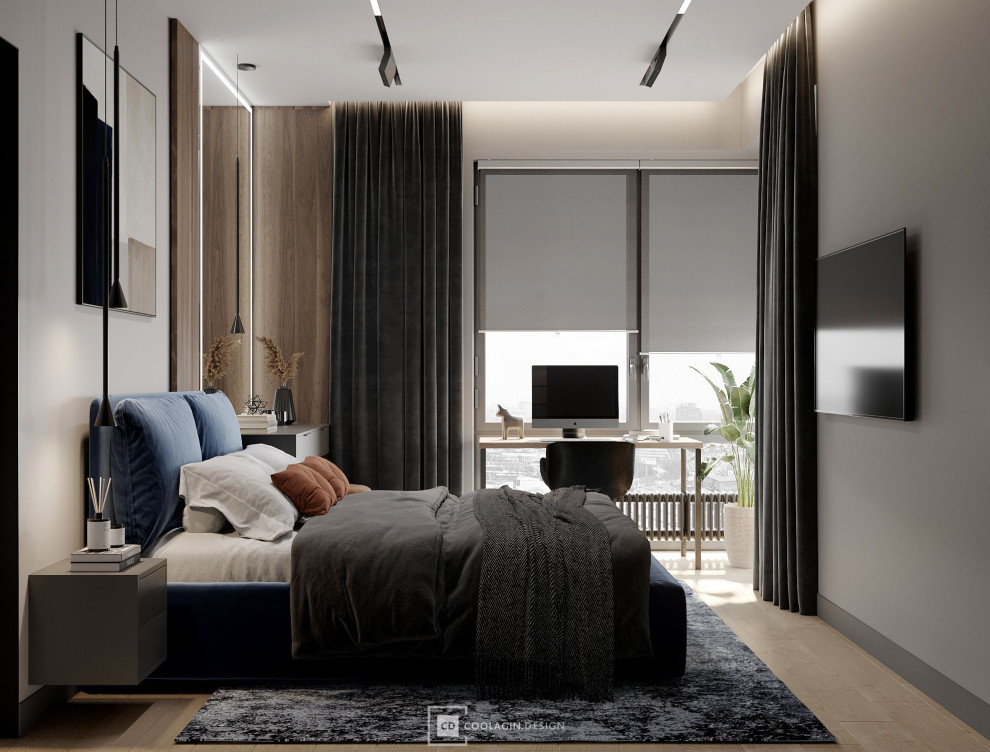 Стильная квартира с панорамными окнами даже в санузле