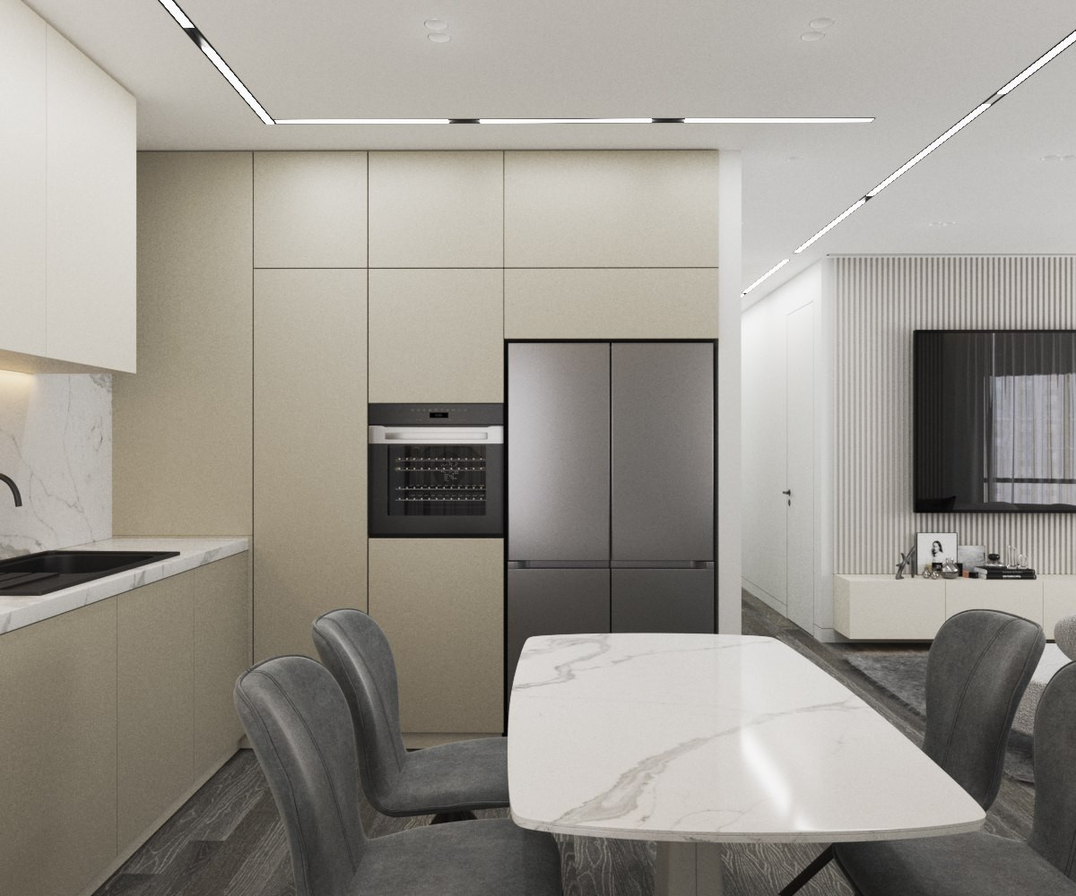 Современный интерьер в ЖК Крылья