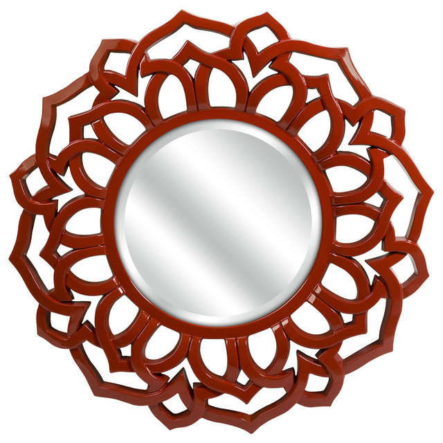 Red Wall Mirror calantha red wall mirror - contemporary - wall mirrors -imax Red Wall Mirror calantha red wall mirror - contemporary - wall mirrors -imax