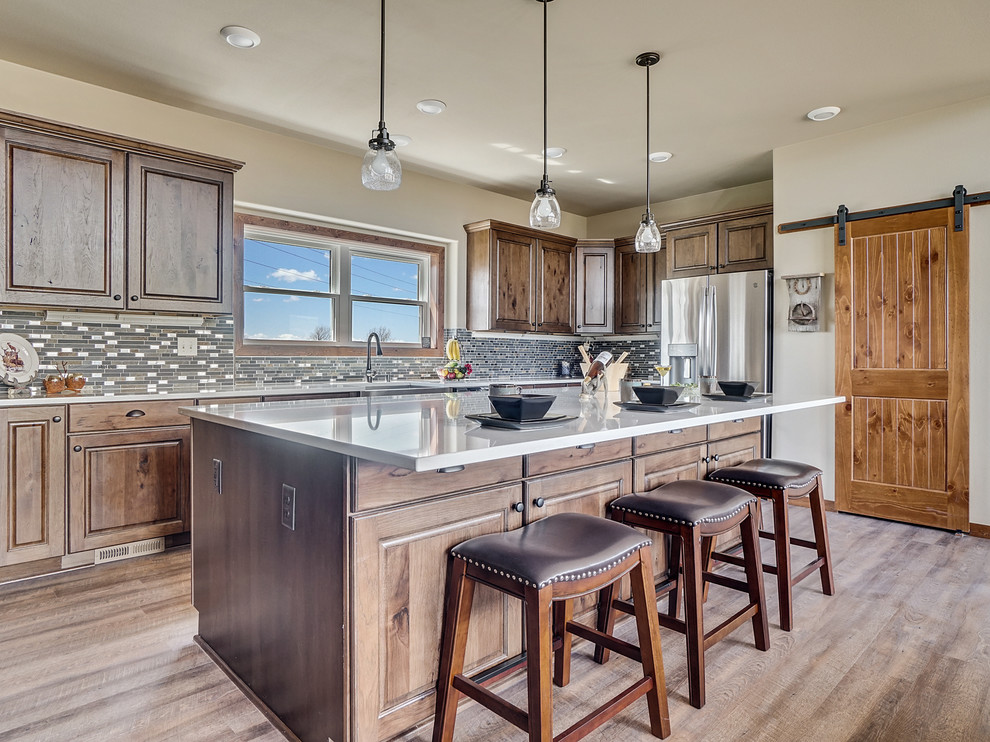 Kitchen - rustic kitchen idea in Minneapolis