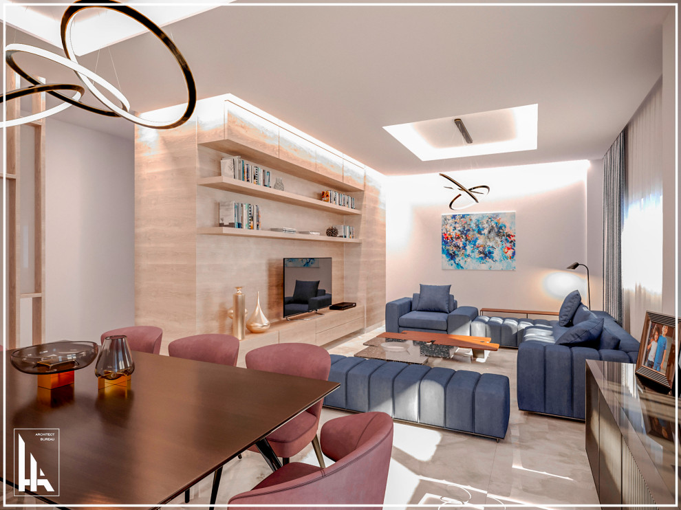 Минималистская четырехкомнатная квартира