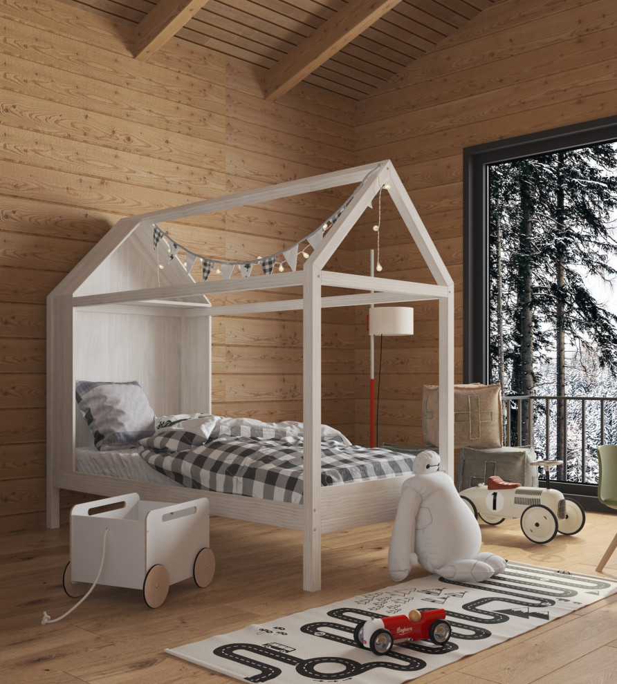 Дизайн-проект интерьера загородного дома (из бруса)