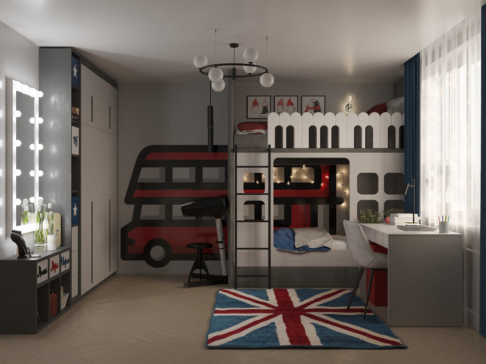 Детская с музыкально-Лондонской тематикой для трёх сестёр