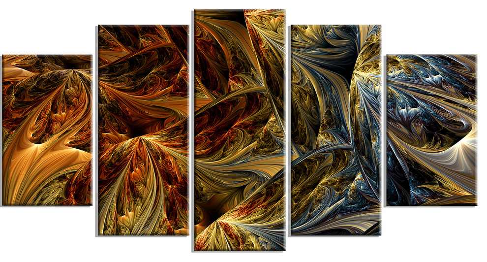 "Molten Gold" Abstract Art on Canvas