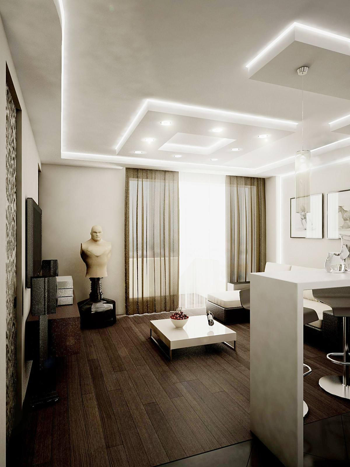 Квартира для молодого парня 60 м2