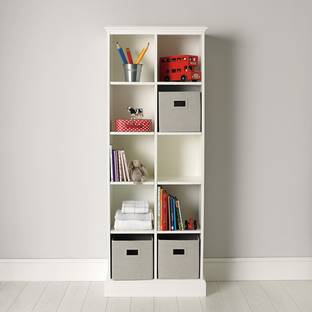 nursery 4 pots Bookcases Classic White Cube Storage by   Unit  The  10