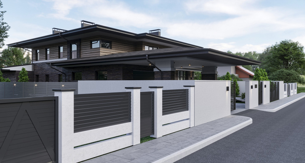 Проект дома в стиле прерий (Райта)