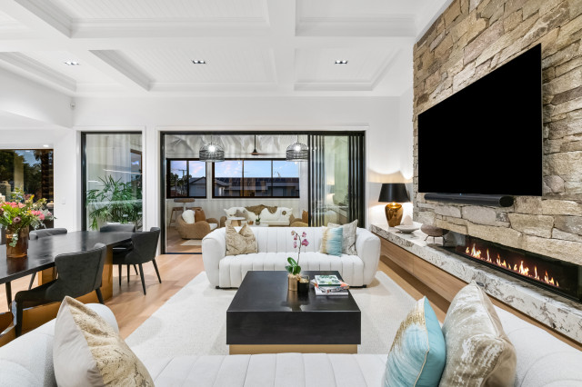 Barton Residence contemporary-vardagsrum