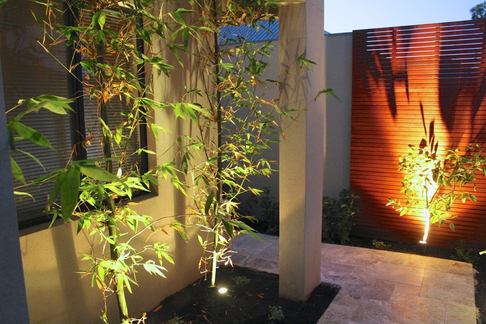 Design ideas for a contemporary garden in Perth.