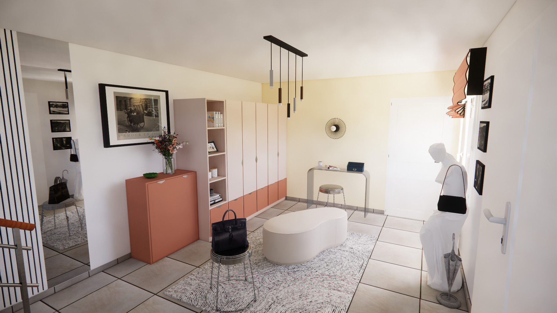 Projet 3D - Aménagement d'une entrée
