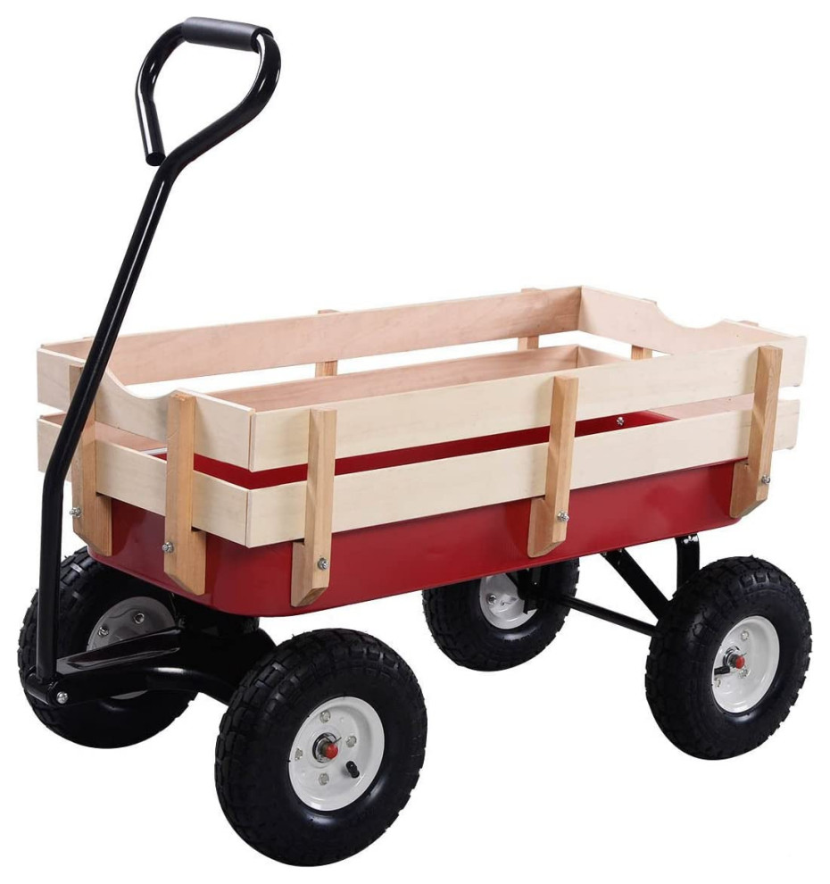 red steel wagon