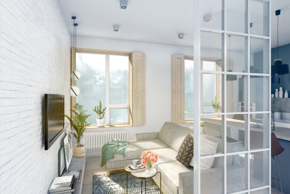 Пыльно-зеленая кухня