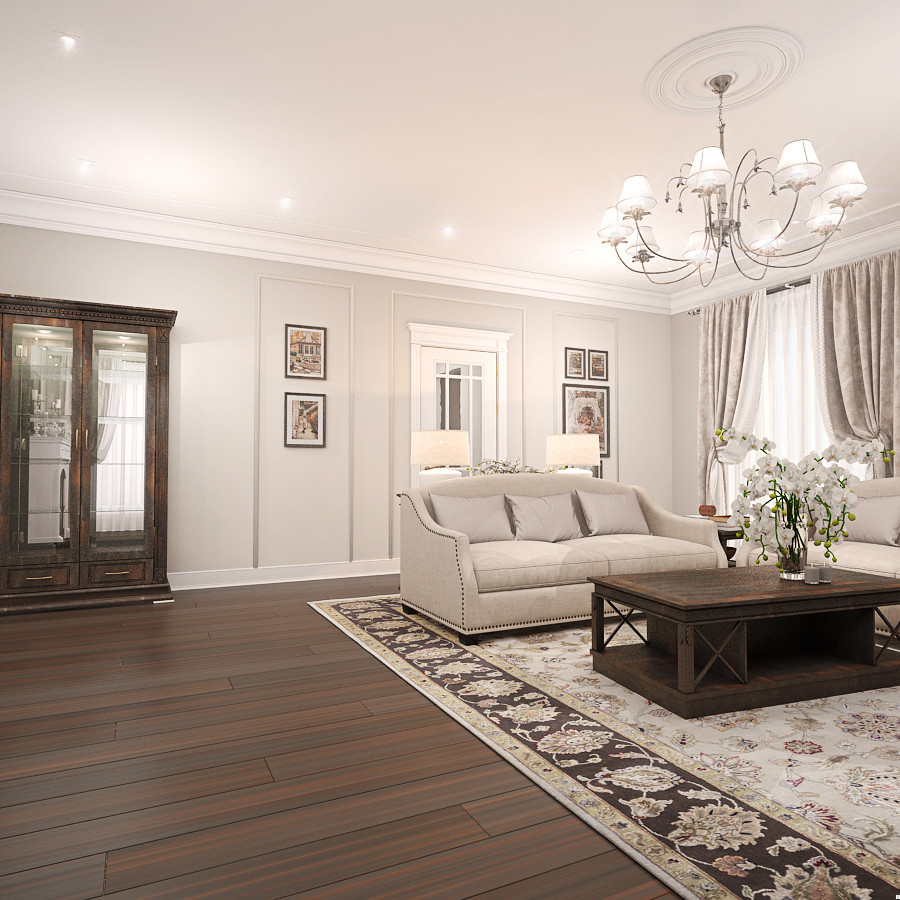 Классический интерьер коттеджа