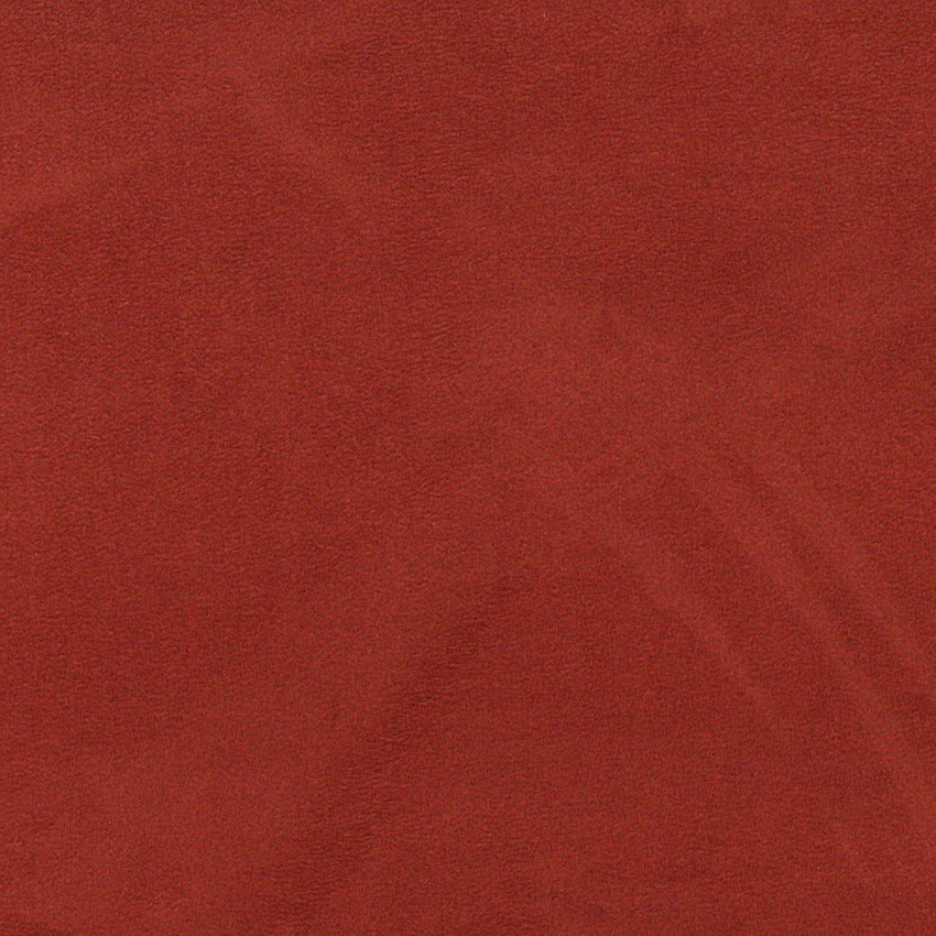 Red-Orange Microsuede Suede Upholstery Fabric By The Yard