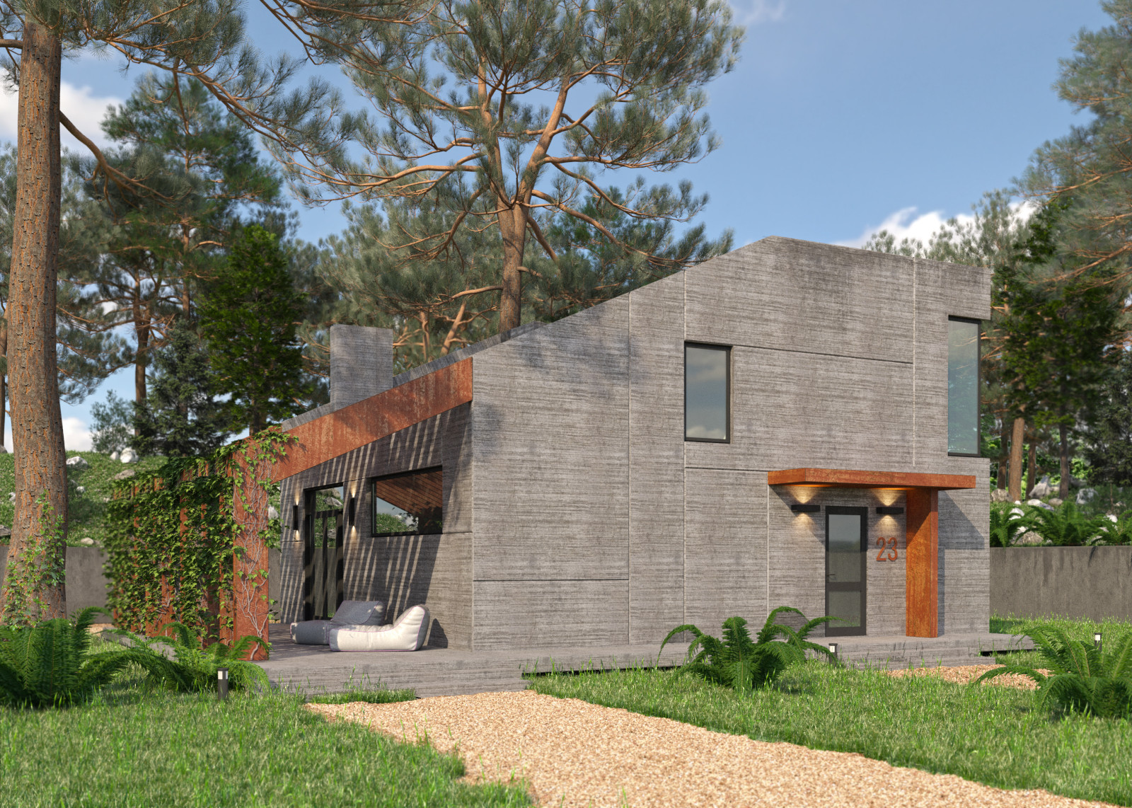 Коттедж в современном стиле 145 кв.м.