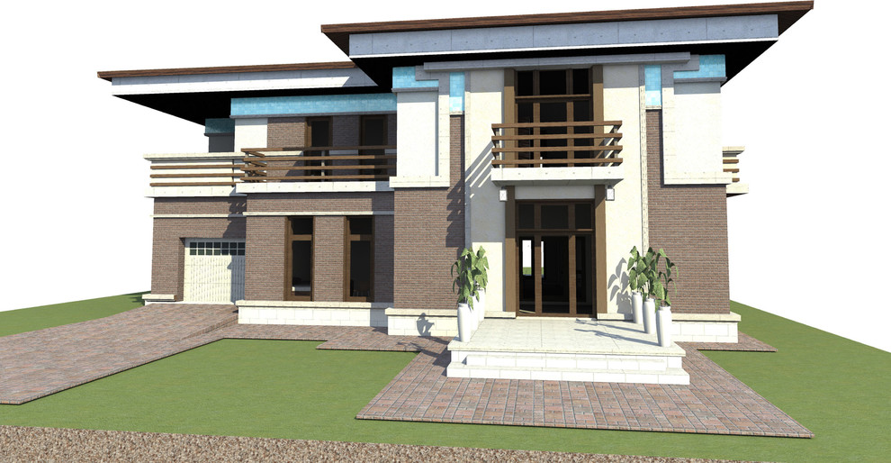 Коттедж в духе Райта