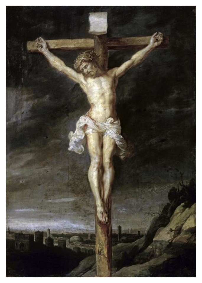 "The Crucified" Digital Paper Print by Peter Paul Rubens, 17"x24"
