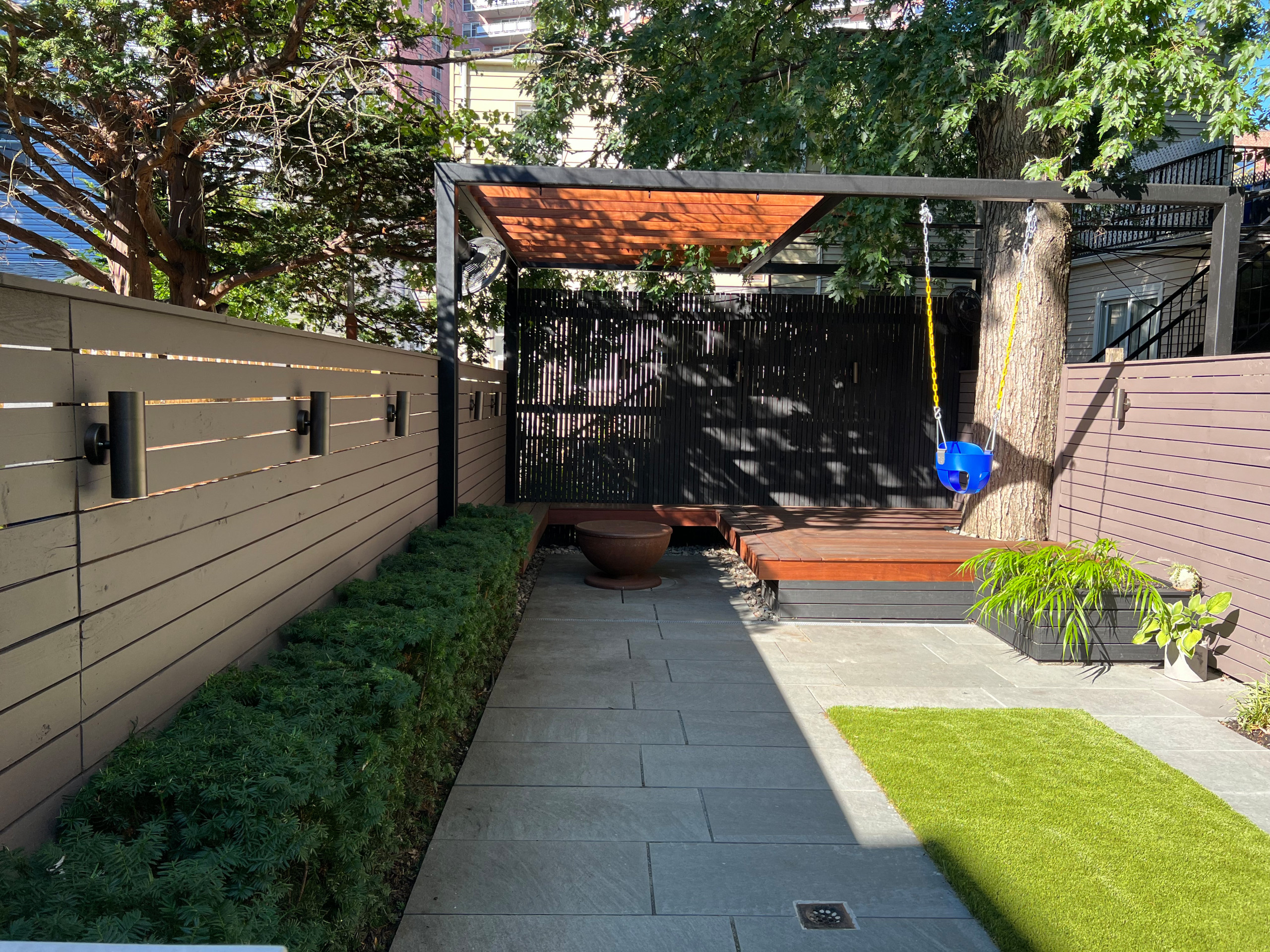 Shady Garden Deck and Pergola Renovation