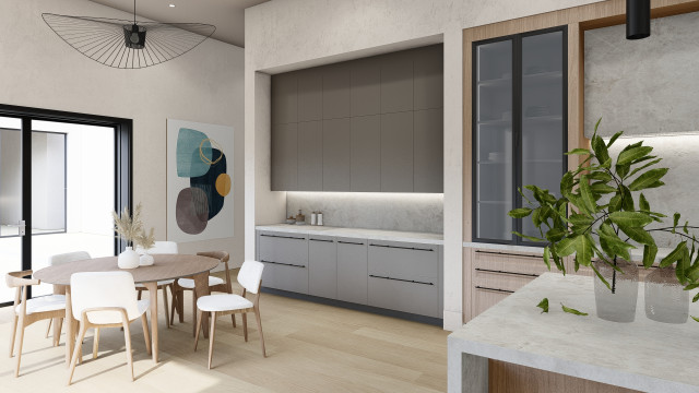 Lincoln transitional kitchen transitional-rendering