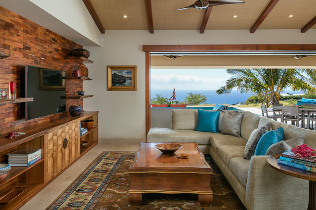 Hawaii&rsquo;s New Traditional tropisk-dagligstue