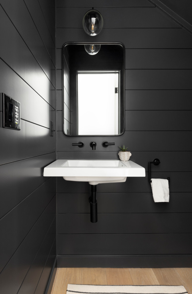 Lakehouse - Beach Style - Powder Room - Portland - by Anna West ...