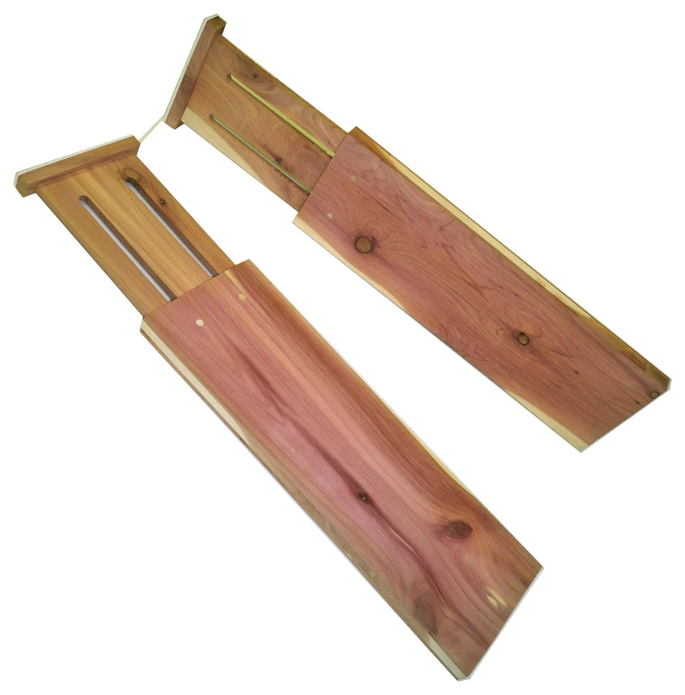 Dresser Drawer Dividers, Cedar, 2 Piece Set Contemporary Closet
